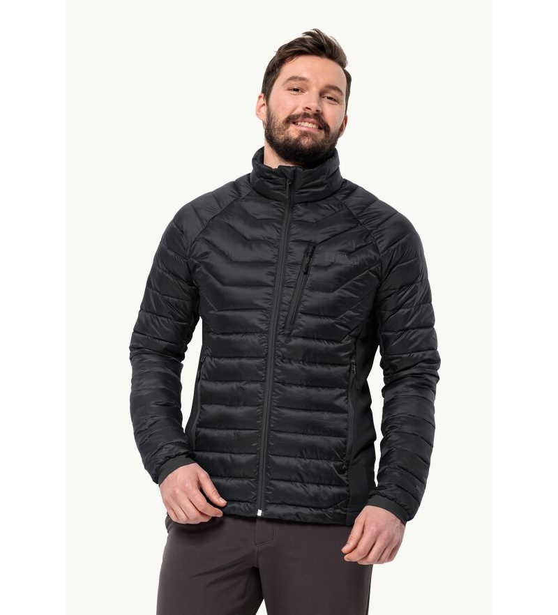 jack wolfskin rotenburg pro insulated jacket - black
