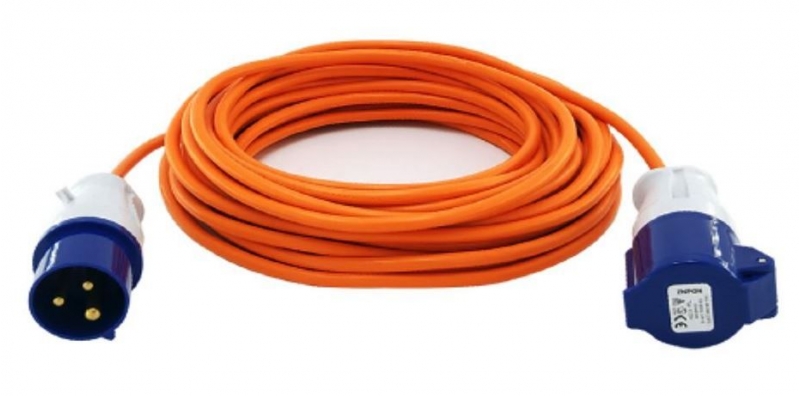 caravan mains extension cable 25m 