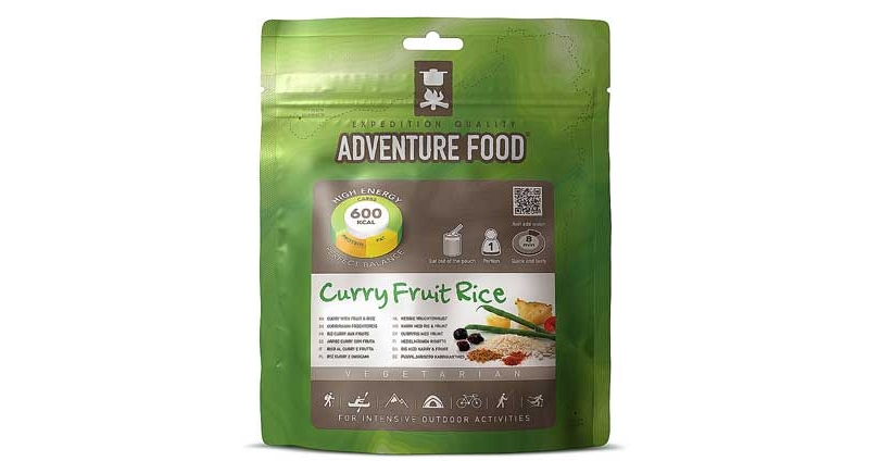 adventure food vegetarian curry fruit & rice