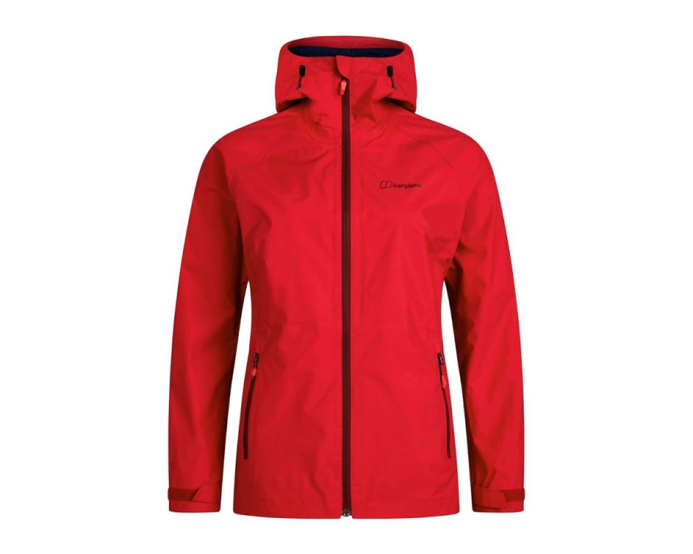 berghaus ladies deluge pro shell jacket - red