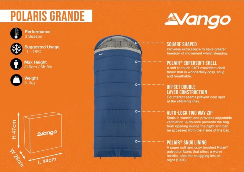 Vango - Polaris Grande Sleeping Bag