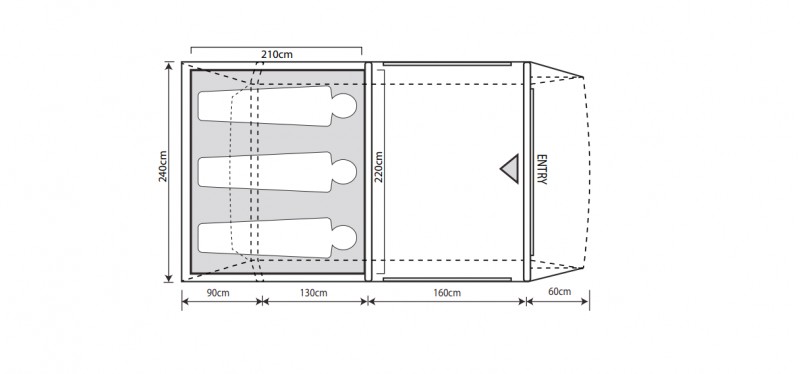 Outdoor Revolution Camp Star 350 Compact Ligh