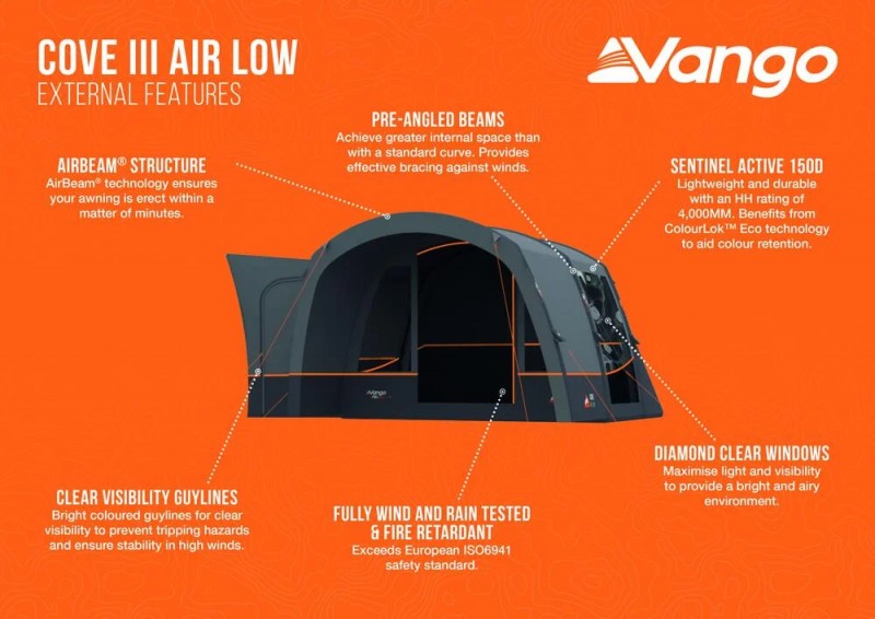 Vango Cove 3 Air Low - In Store Discounts Ava