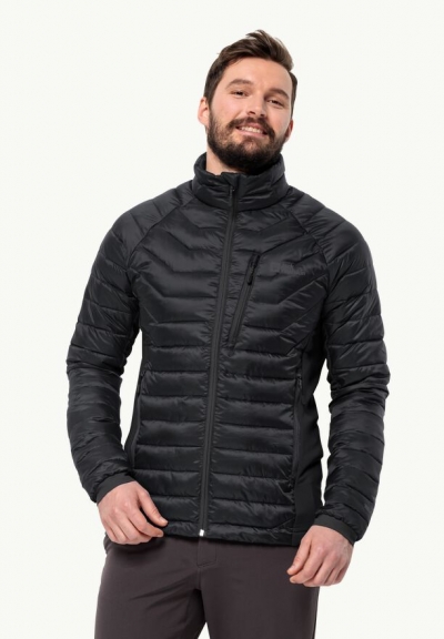 jack wolfskin rotenburg pro insulated jacket - black