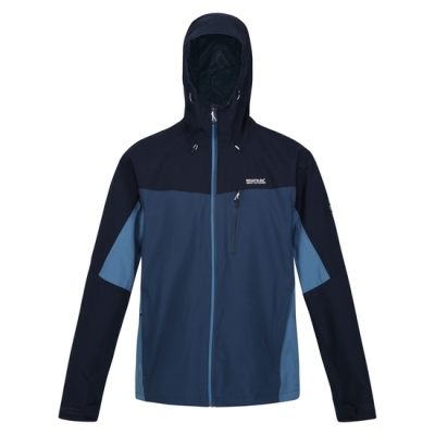 regatta men's birchdale waterproof jacket blue wing navy