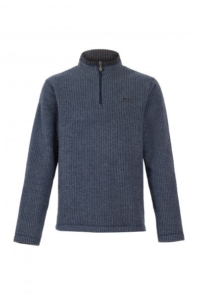 Weird Fish Newark Eco 1 4 Zip Grid Fleece
