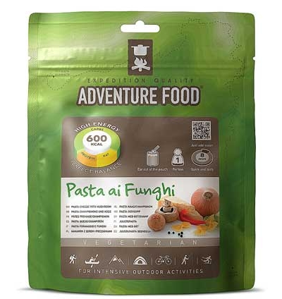 adventure food vegetarian pasta ai funghi