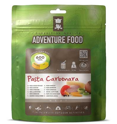 adventure food pasta carbonara