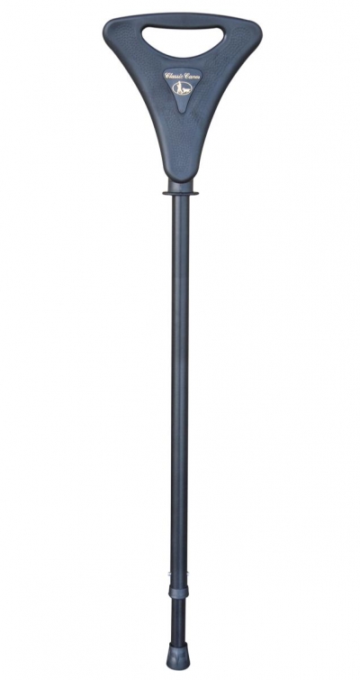 classic canes - walker seat stick, black